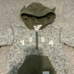 Gap Star Wars onesie - yoga ears on hood!